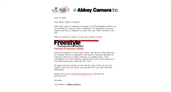 Desktop Screenshot of abbeycamera.com